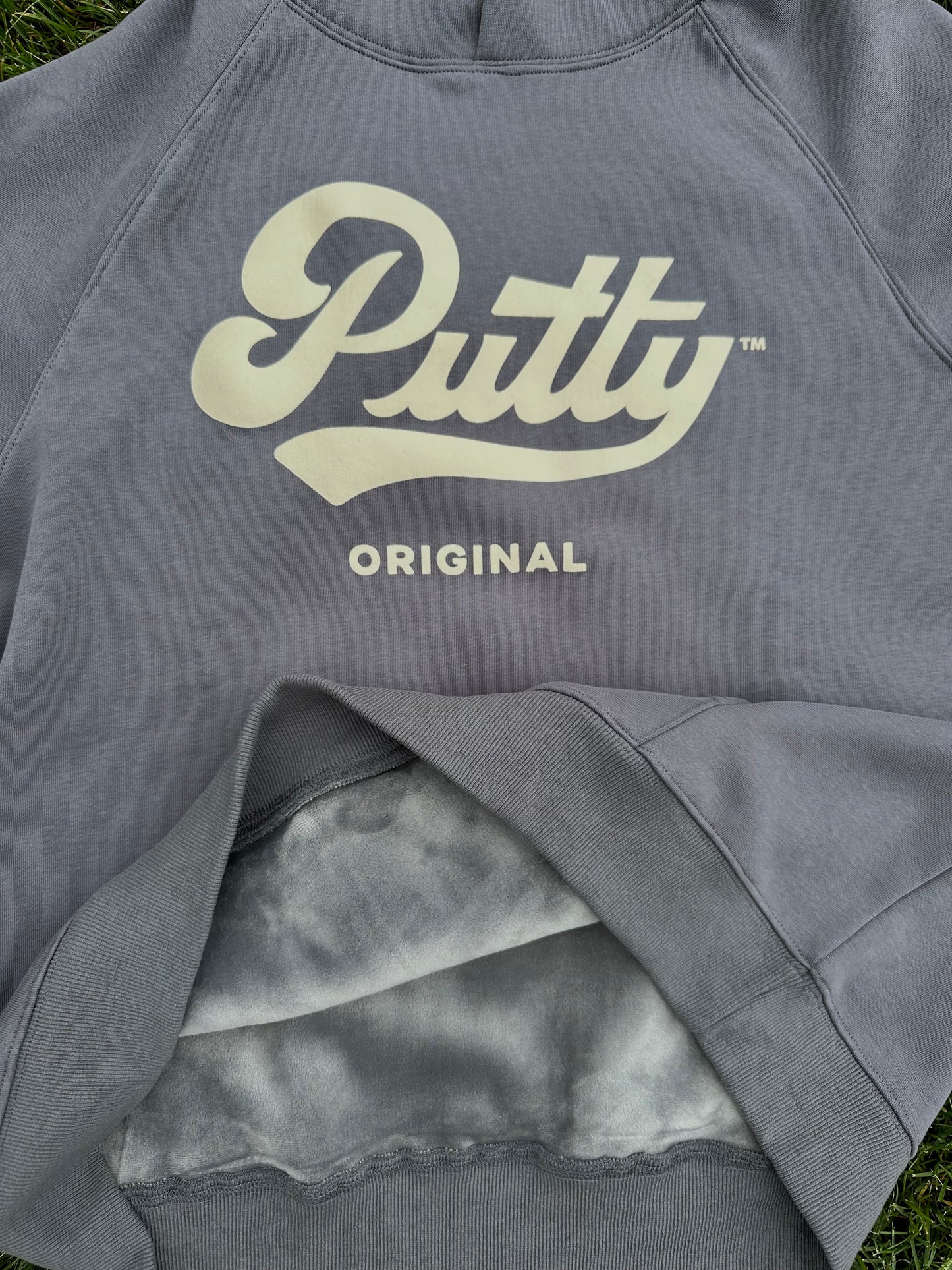 Original Hood E (Grey Washed, Plush Hoodie)